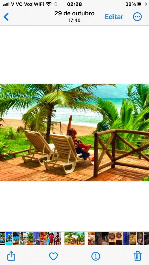 Pousada Luar Da Praia Imbassaí Exterior foto